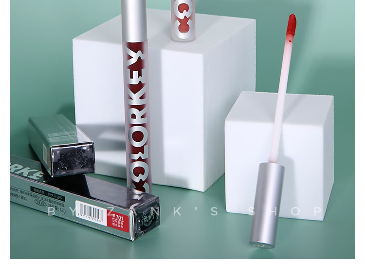 珂拉琪colorkey空气唇釉丝绒哑光clolorkey小黑镜面口红colourkeyp701