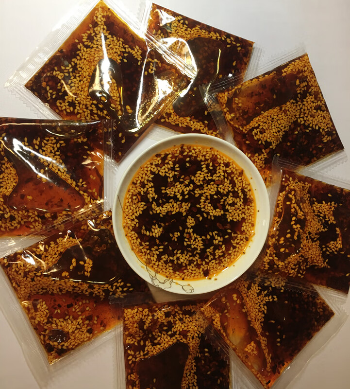 德州麻油鸡蘸料麻辣麻油料包辣椒油10袋250g胡麻油制作 麻油蘸料4瓶