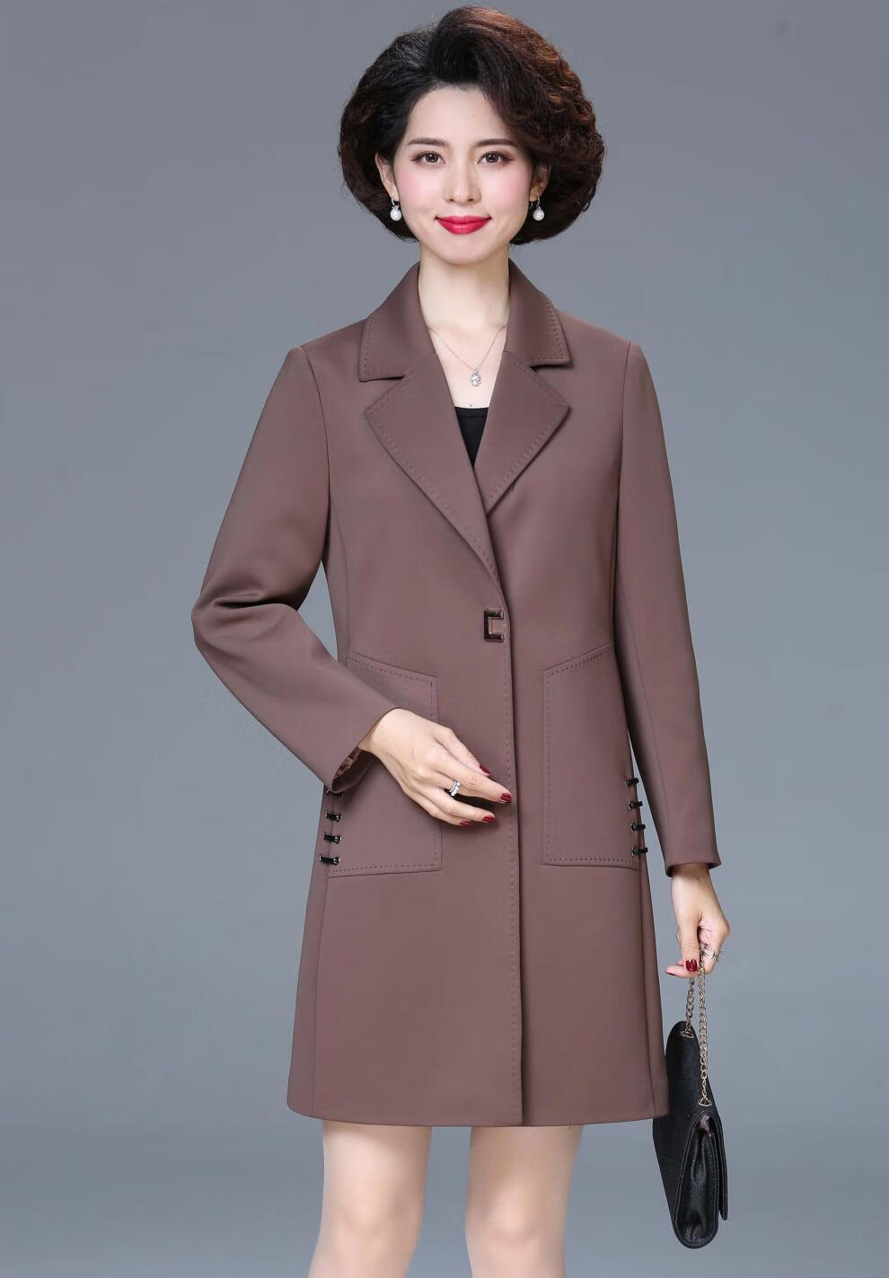 皮尔卡丹重磅轻奢品牌皮尔卡丹重磅高端大气风衣女中长款2020年秋冬