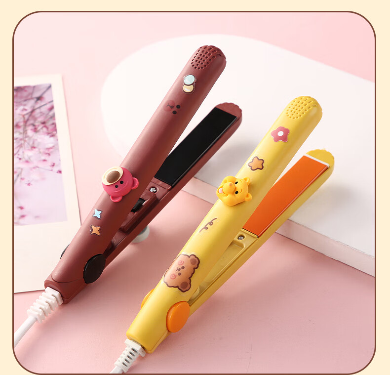 松樱玉米烫小夹板直发卷发棒两用刘海蓬松神器电夹板迷你便携式不伤发