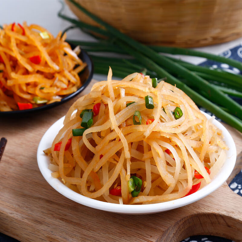 农家下饭菜咸菜开胃饭辣疙瘩山东芥菜 1斤咸菜丝 半斤萝卜咸菜【图片