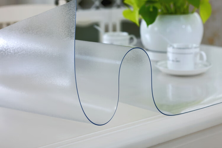 铺桌子上的胶垫台布塑胶印花磨砂桌垫桌面软玻璃透明歺桌垫子简约透明