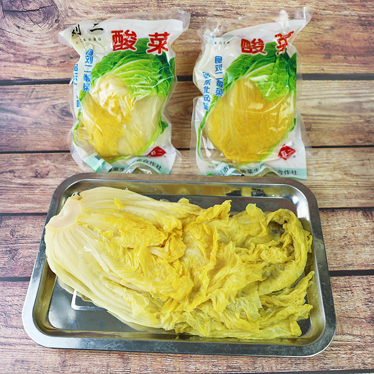 酸菜棵整箱东北新民特产传统美食农家白菜大缸腌制500g20袋报哥