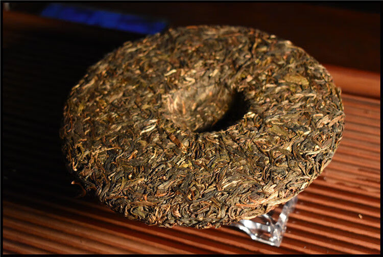 七子饼茶2004中茶7542绿印生饼七子饼老茶古树料干仓高香生茶357g