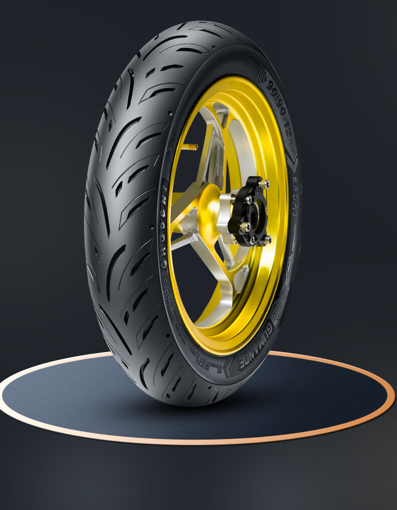 固满德gt01踏板摩托车12寸轮胎防滑半热熔电动车10寸真空外胎 刀疤纹