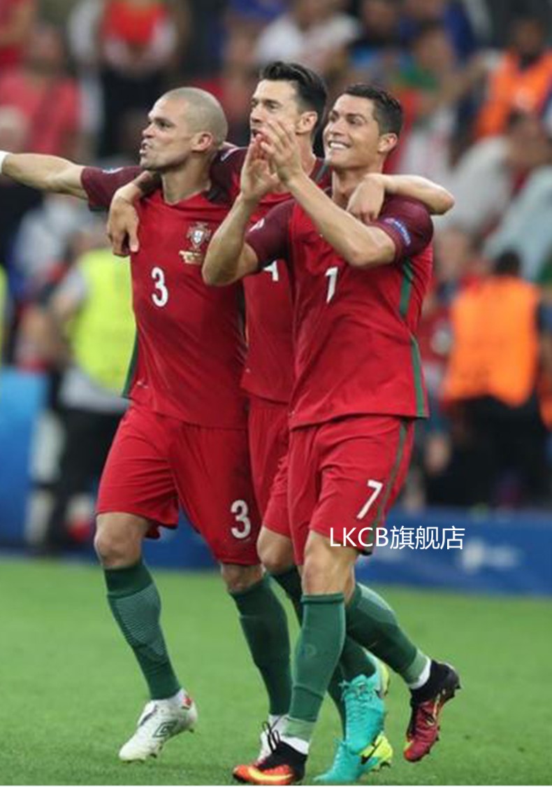 服套装男女成人儿童7号c罗运动定制球衣葡萄牙红色20号夸雷斯马均码