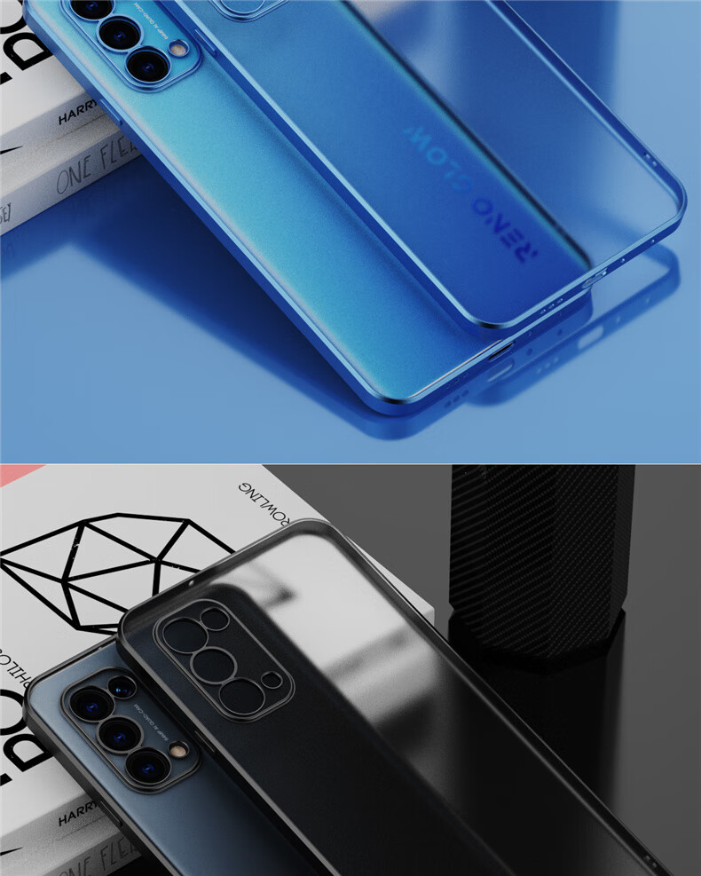 逸尚琼 opporeno5手机壳pegm00硅胶5g磨砂reno5pro保护套抗指纹pdsm00