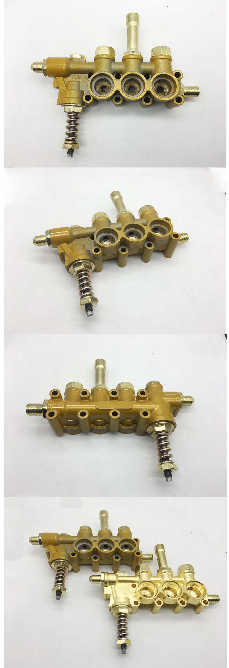 tyui高压清洗机洗车机泵头配件家用280/380铜块铝块铜泵头铝泵体总成