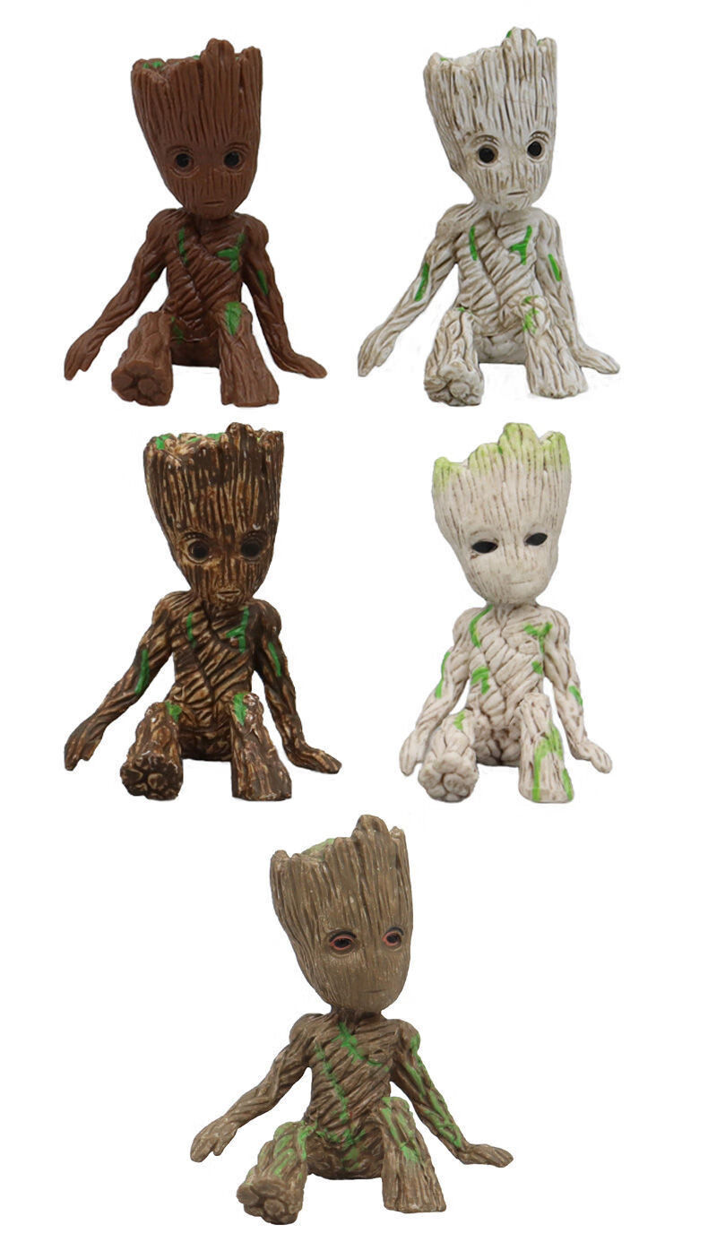 现货格鲁特花盆小树人groot动漫周边公仔盲盒办公室车载摆件经典款