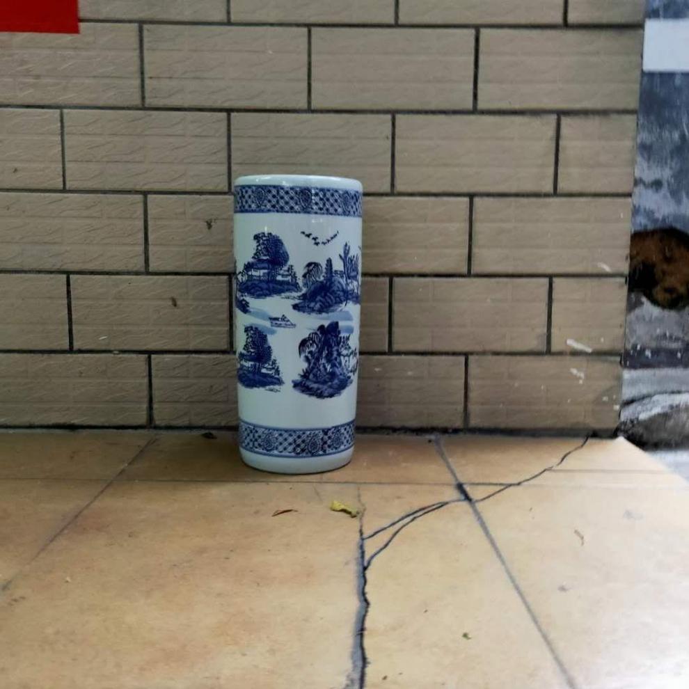 鸡毛掸子收纳瓶 鸡毛掸子收纳瓶家用多功能雨伞桶花瓶落地摆件装饰