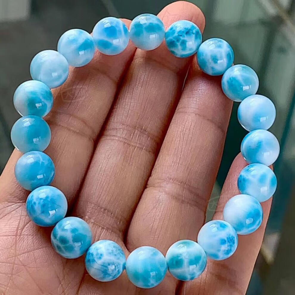 大灿 天然海纹石手串送礼多米尼加拉力玛海纹石手链男女款饰品手链送