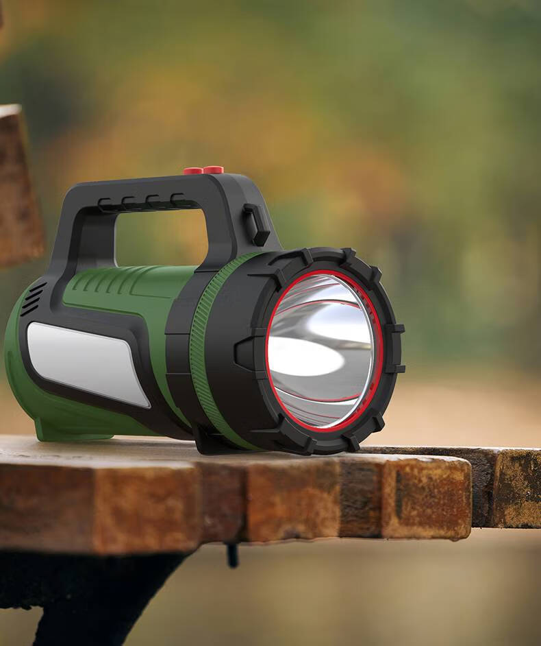 华幻久量手电筒强光专用充电式户外超亮应急手提灯家用多功能 【7322
