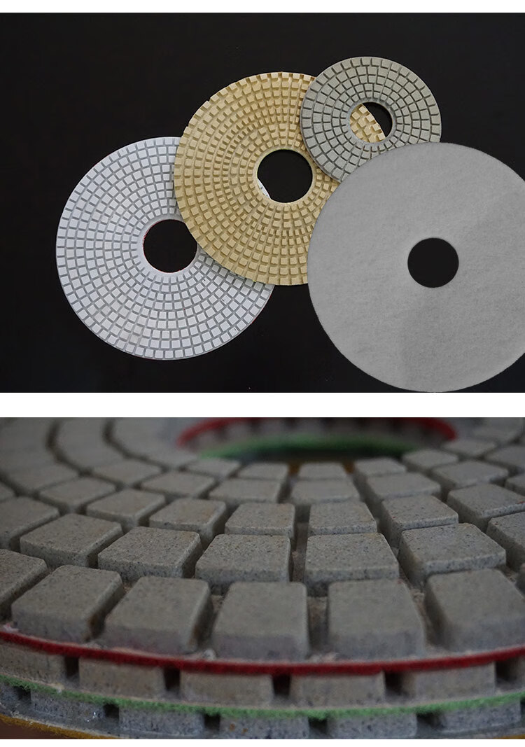 金刚石水磨石机水磨片花岗岩树脂抛光片打磨片沾盘大理石
