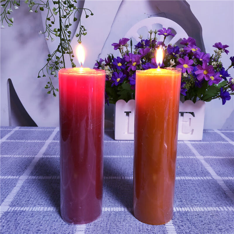 特粗蜡烛白蜡烛老式蜡烛应急家用照明无烟日用供佛浪漫婚礼蜡烛 加大