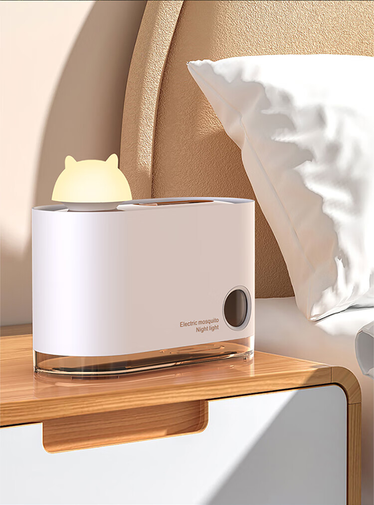 智能定时驱蚊小夜灯电热蚊香液家用室内不插电智能定时驱蚊器学生宿舍
