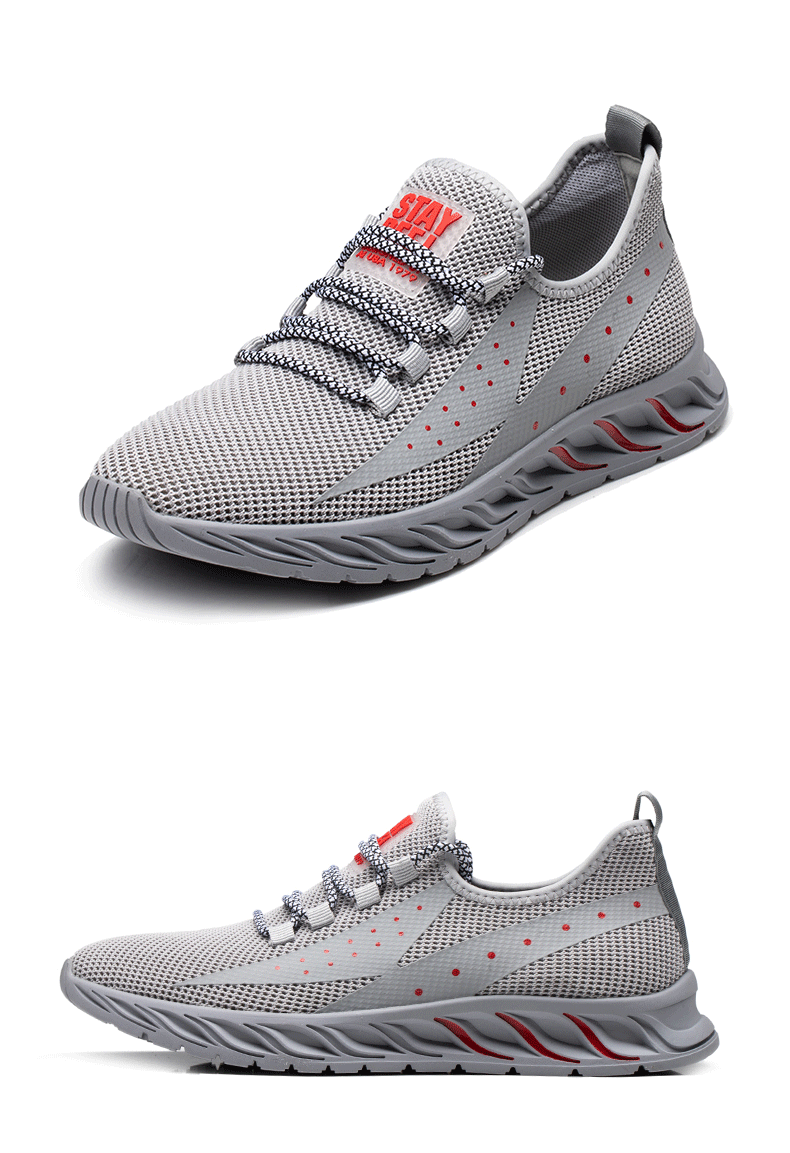 日泰男鞋运动休闲鞋男春季新款网面飞织透气韩版时尚潮流鞋子防滑dw