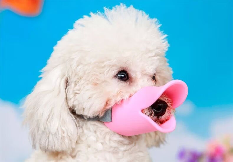 【结实耐用】宠物狗狗鸭嘴套嘴罩防叫防误食口罩泰迪狗安全嘴套小中