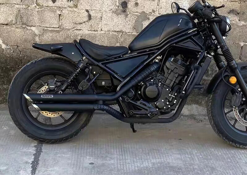 本田cm300排气cm300改装 叛逆者cm500改装vh双排配带消音器 cm300