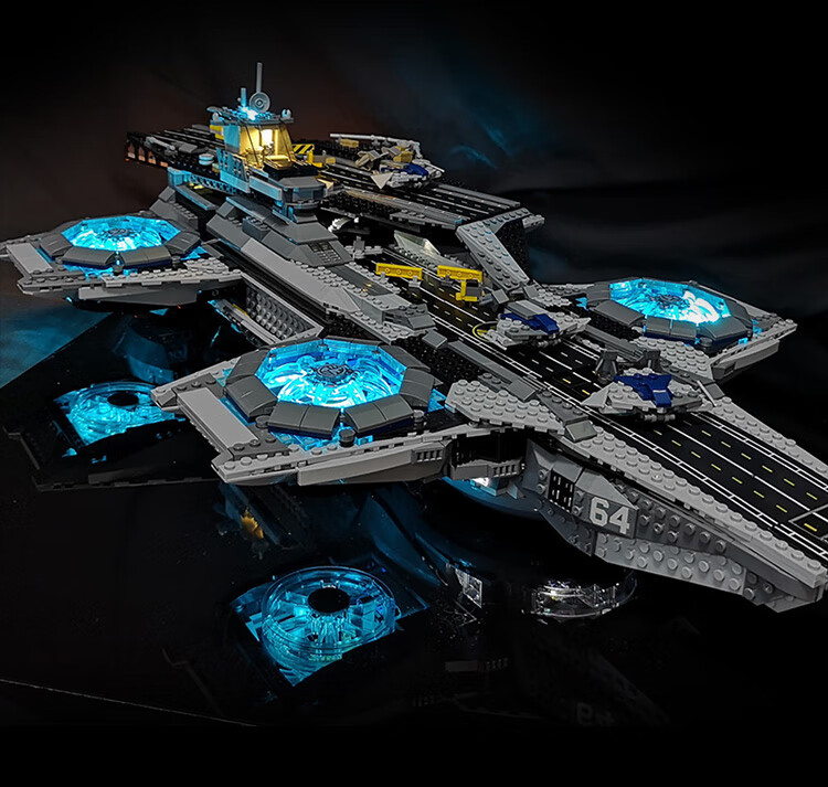 乐··高通用神盾局航母大型积木高难度成人拼装模型复仇者联盟男孩