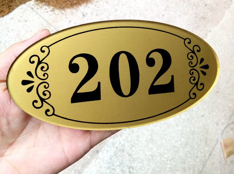 定制门牌号码牌家用定制数字牌房号牌定做家用宾馆酒店宿舍门号牌贴