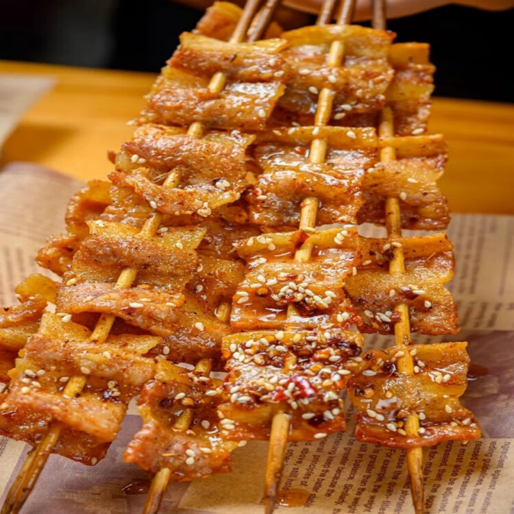 五花肉串bbq户外烧烤半成品猪肉串20串烧烤食材