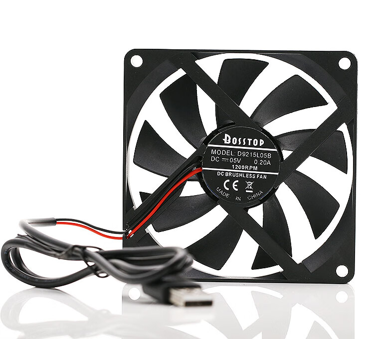 9015安静薄耐用usb路由器散热风扇5v9cm电脑主机电源风扇1200转usb