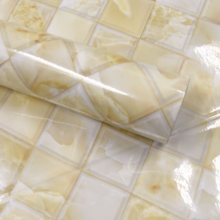 大理石墙贴自粘墙纸防水防油pvc厨房贴家具翻新贴宽加厚仿大理石爵士