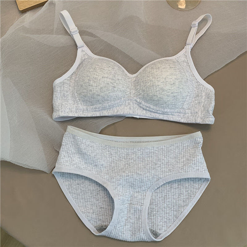 内衣女学生胸衣无钢圈背心文胸少女初中高中大学生套装18岁胸罩日系