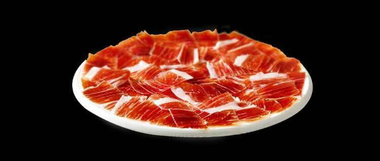 利比里亚火腿5560克切片黑猪后腿火腿发酵48个月伊比利亚黑猪绿标55克