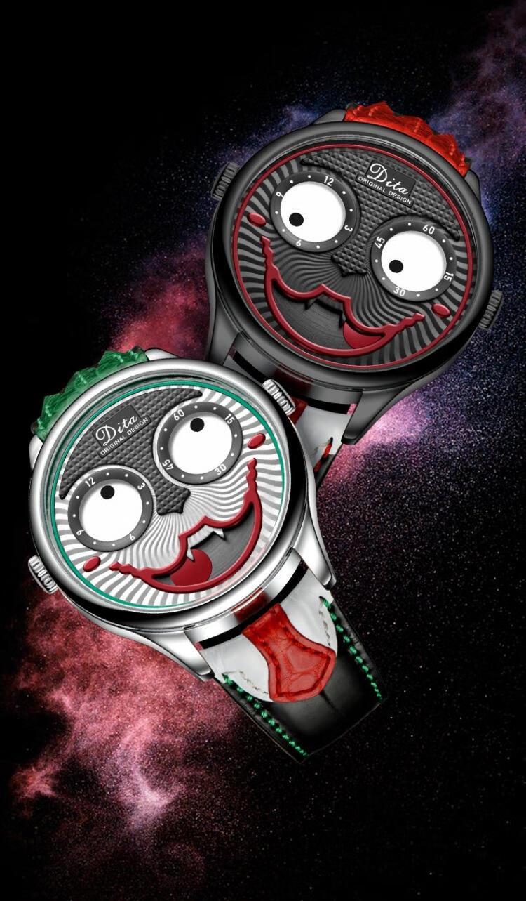 俄罗斯小丑男士手表漫威dc联名限量款自动机械表潮牌运动便捷休闲合金