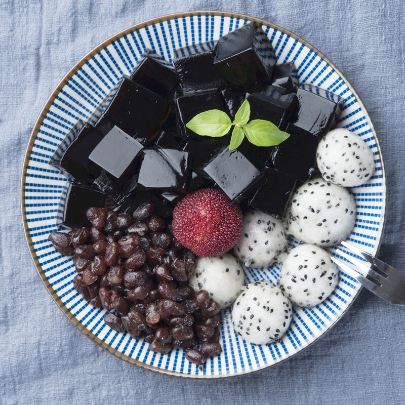 金田凉粉 15盒 江门黑凉粉粉好吃白凉粉布丁果冻粉金田凉粉原料配料烧