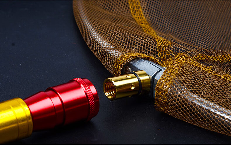 抄网接头配件连接器鱼竿diy改装抄网头自制螺母螺丝8mm渔具防旋转钓鱼