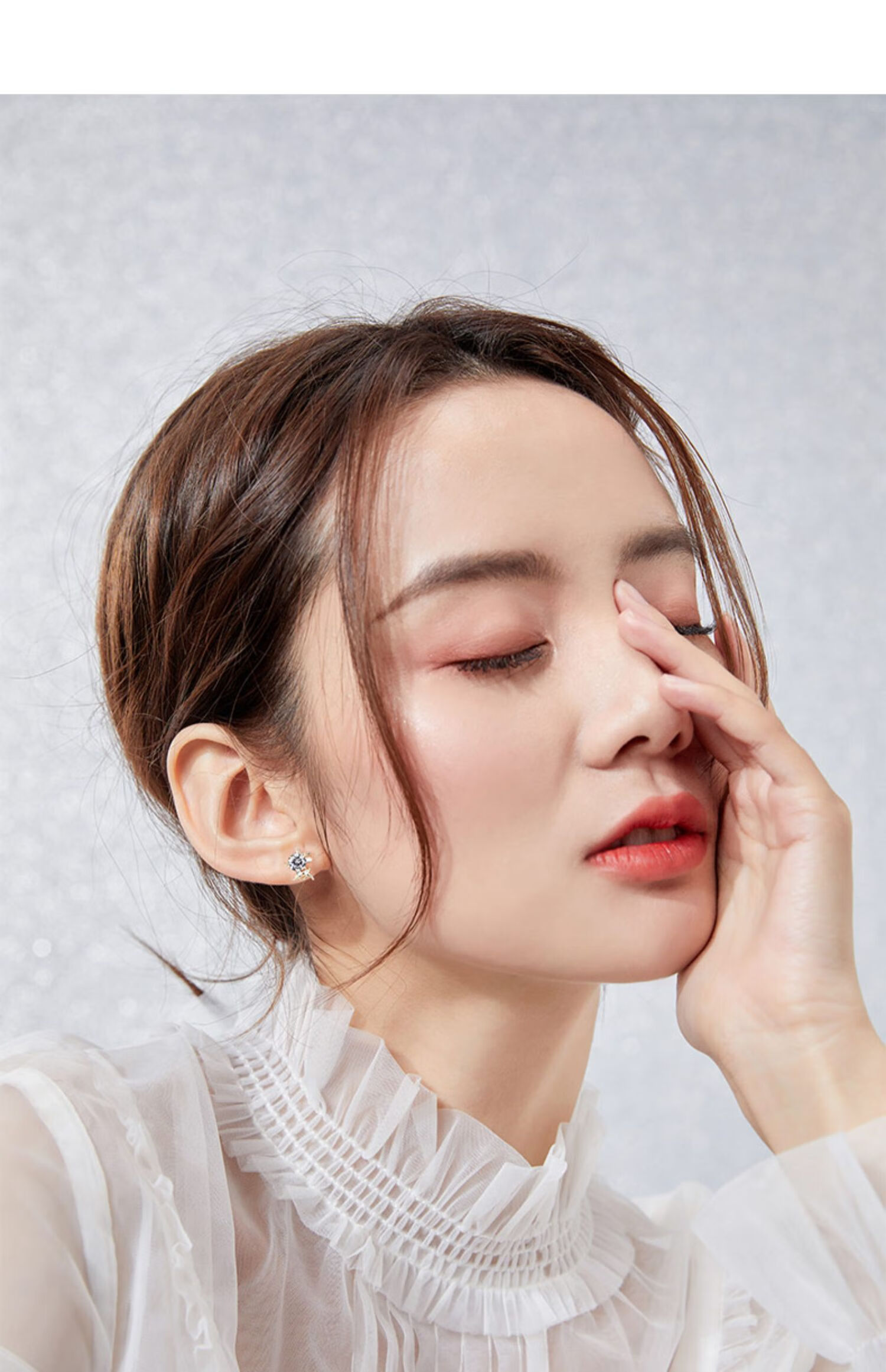 阿辽莎925银一路有你耳钉女时尚气质简约韩版设计感轻奢可爱潮麋鹿角