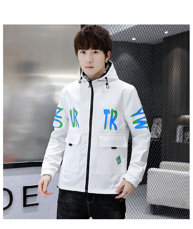 卡度顿春秋季青少年外套男13初中学生夹克14男生16岁高中生开衫两面穿