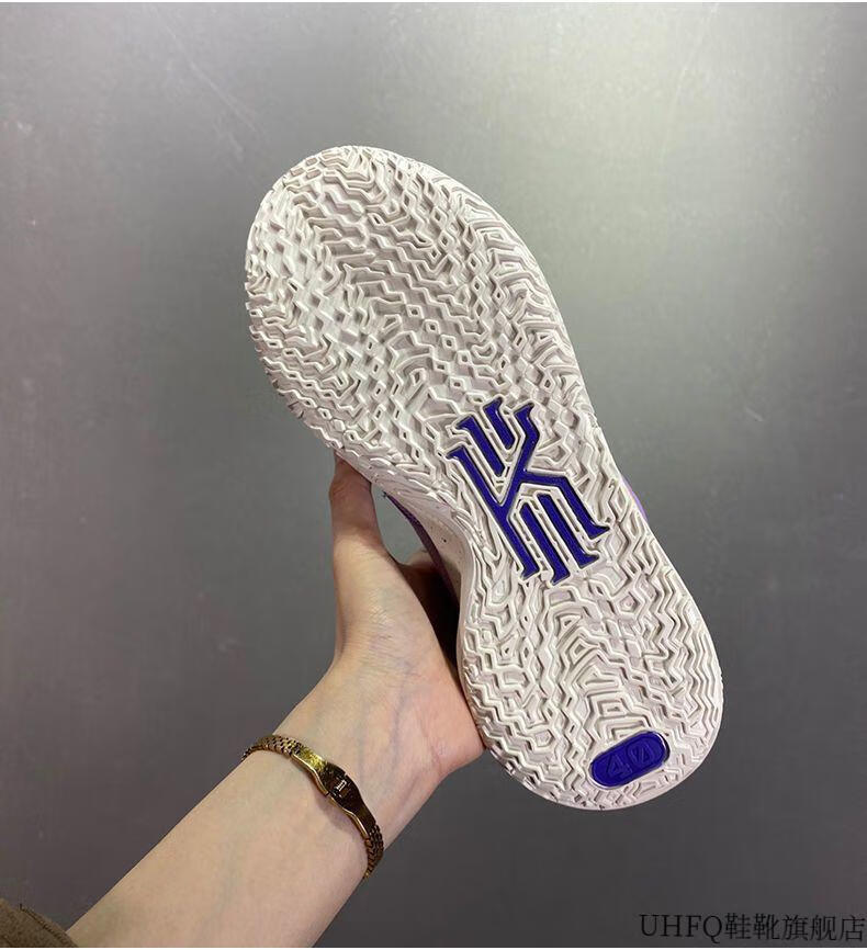 欧文7代实战气垫篮球鞋数学公式电影薰衣草战靴耐磨防滑运动鞋同款