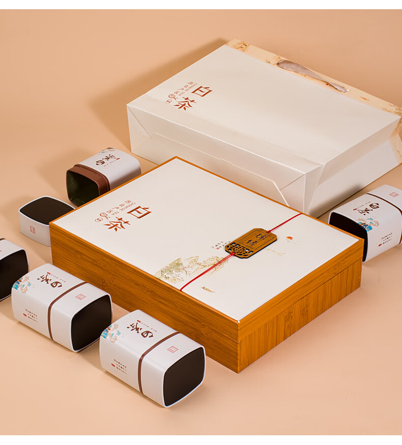 空盒 安吉白茶包装盒空礼盒半斤礼品盒茶叶盒空盒白茶散茶茶叶盒子