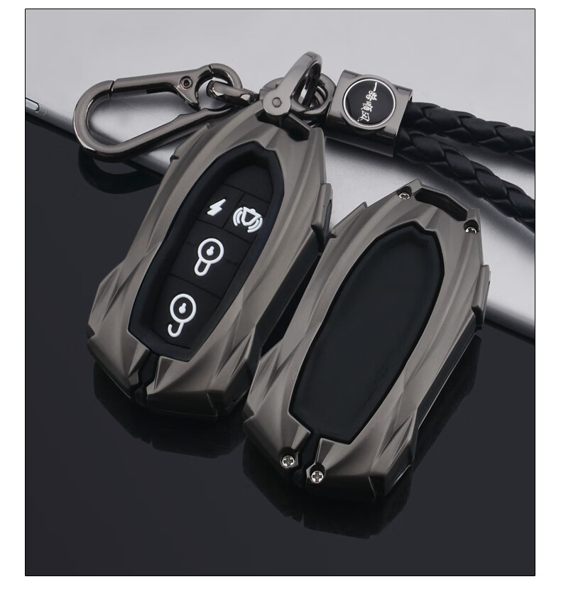 雅迪电动车钥匙套酷k豪战e8e5q6m3乐萌冠能t5车用保护包扣壳男枪色一