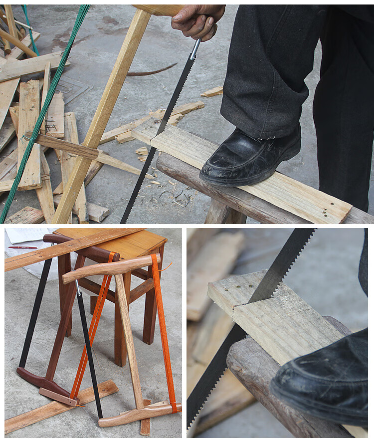 木工锯手锯木工锯子木工框锯老式木工锯手工锯手锯木工工具禾木小号木