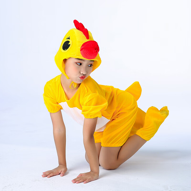 儿童小鸭子小鸡演出服小黄鸭子表演服鸭妈妈讲故事舞蹈服鸡妈妈 小鸡