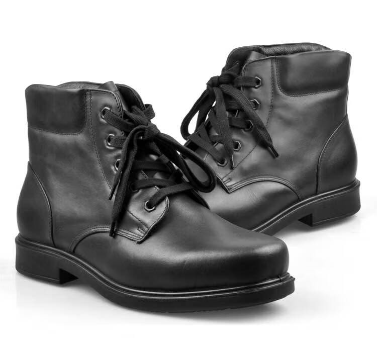 际华3514冬季加绒皮鞋3515真的皮羊毛靴军勾男防寒保暖兵二棉鞋加绒款