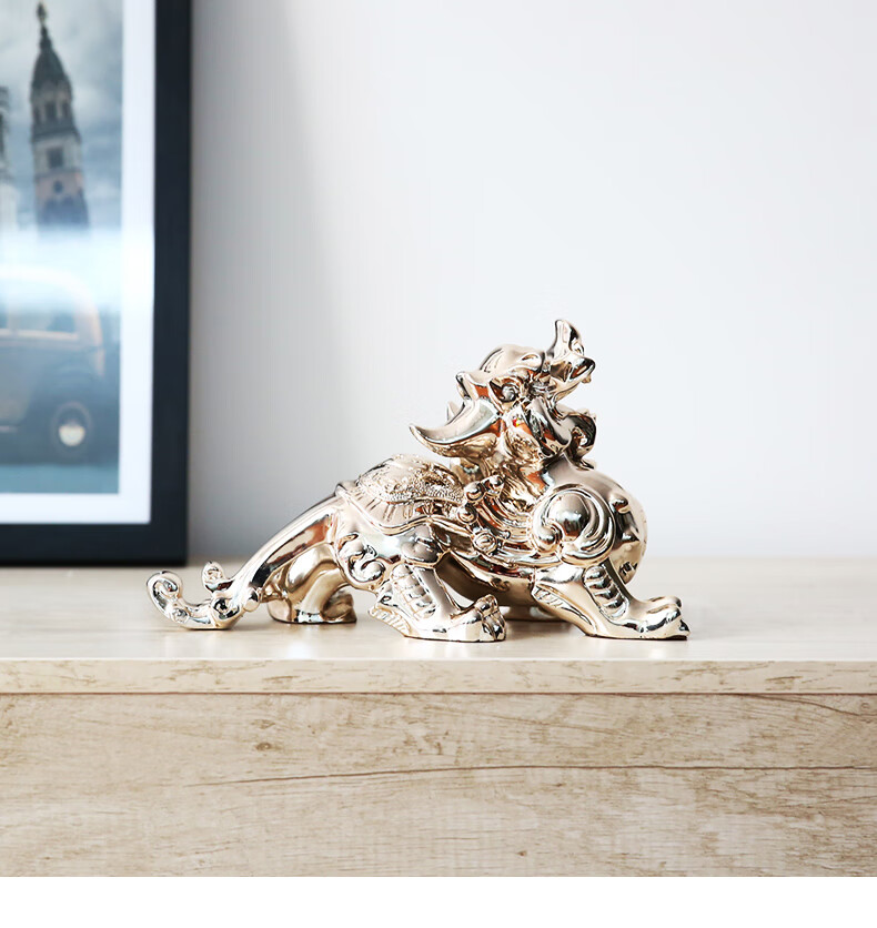 饕餮貔貅风水家居家装摆件办工作书房玄关开业礼品工艺品摆设 st771b