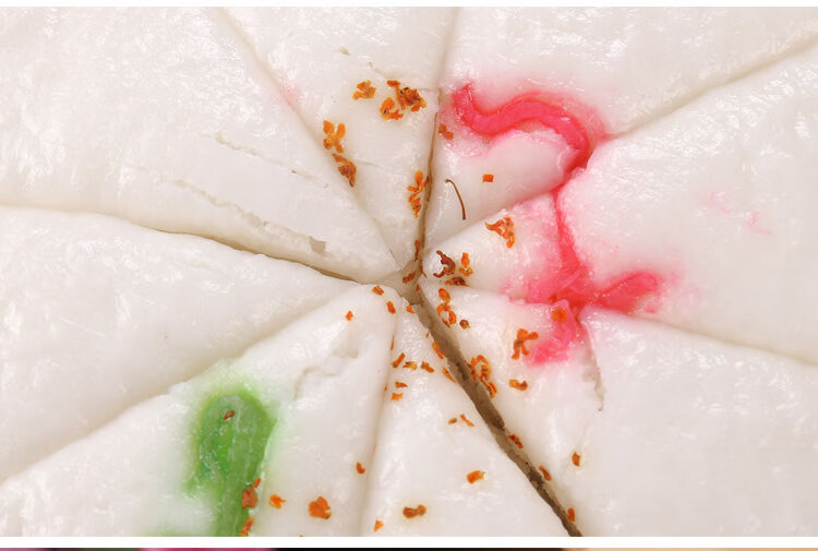 宁波产 酒酿白糖 洋糕 龙游米发糕水塔糕 红绿丝水塔糕 400g【图片