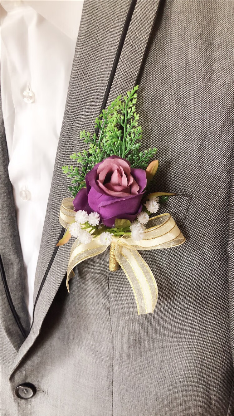 高端商务男士胸花 嘉宾襟花 会议年会活动开幕开业庆典婚礼贵宾花