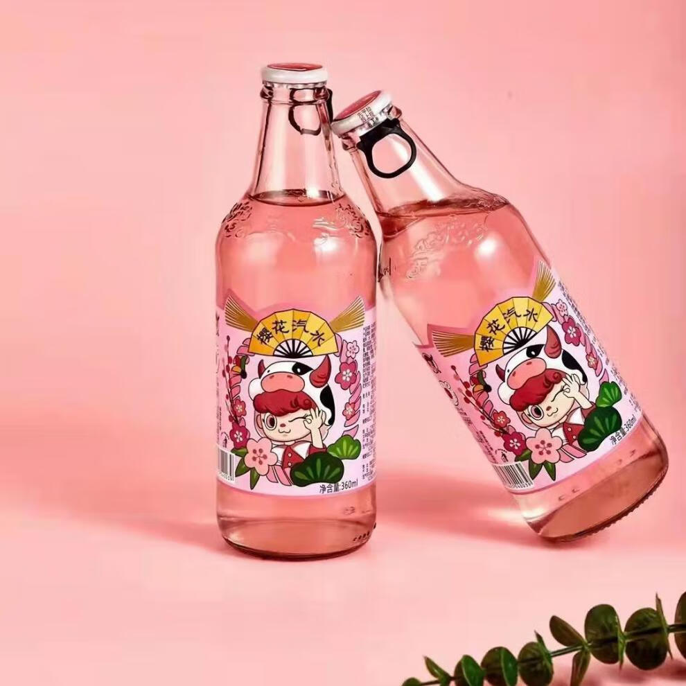 牛小溪汽水大白梨s牛小溪网红 东北老汽水 80后的回忆哦4瓶装*360ml 6