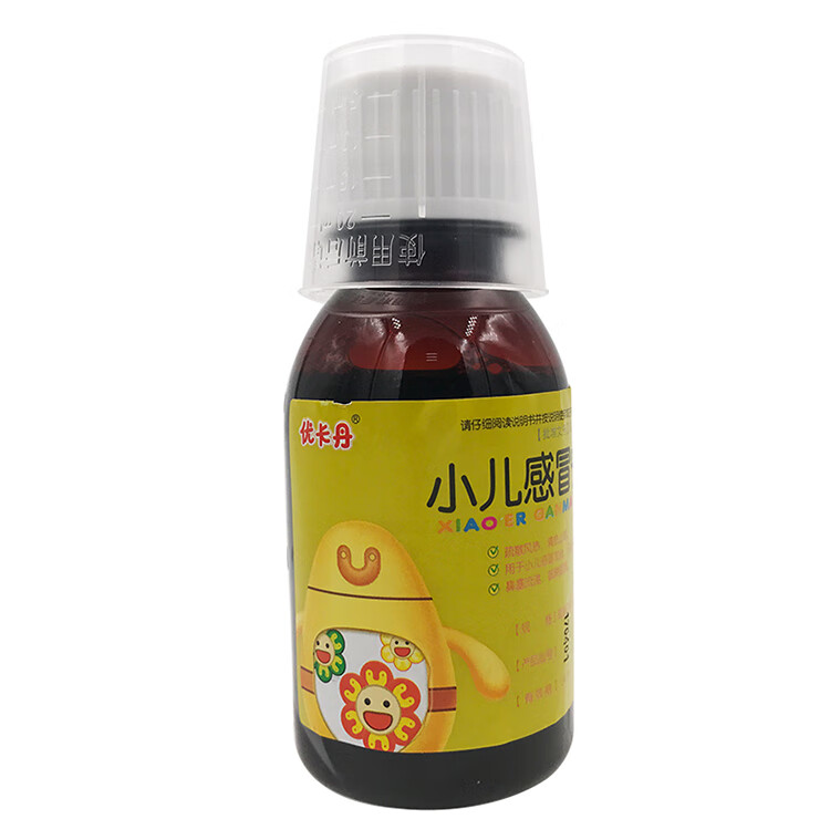 仁和优卡丹 小儿宁合剂90ml/瓶 儿童发烧鼻塞流涕咳嗽咽痛 标准一盒装