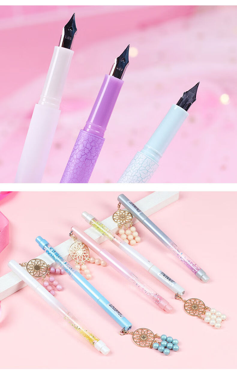 学生墨囊钢笔网红钢笔挂件流沙墨囊钢笔小学生用练字钢笔换囊钢笔可爱