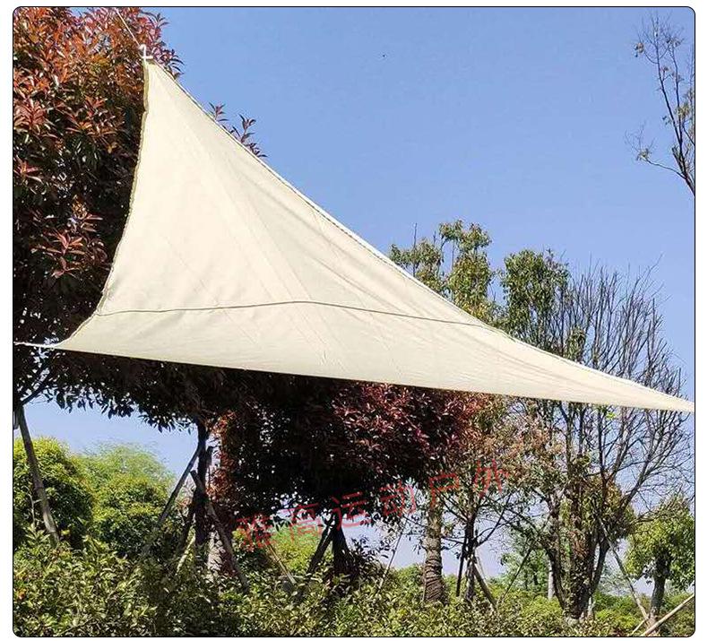 夏上新品 新款防水遮阳雨蓬景观蓬户外三角防水防晒遮阳布天幕野营
