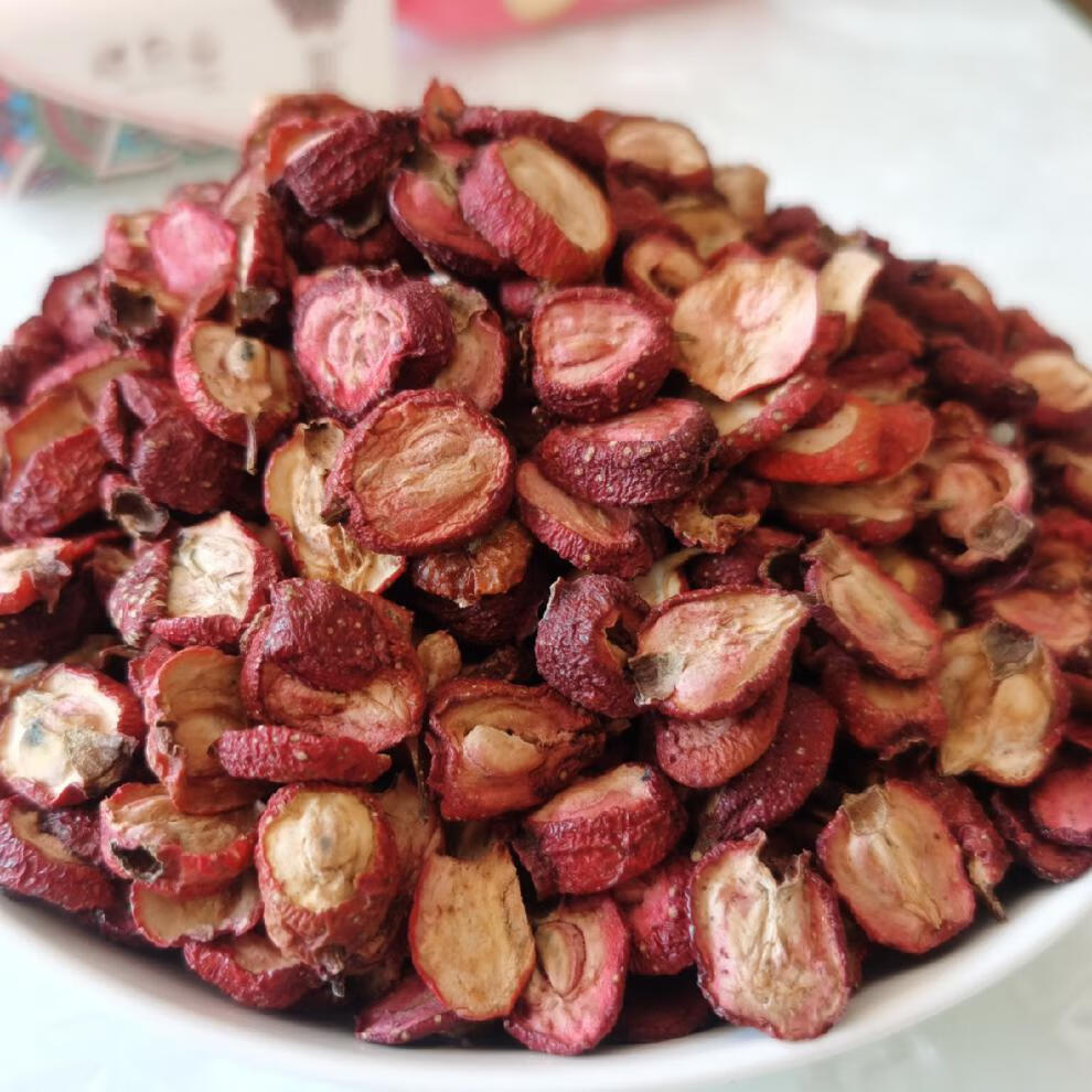 河北特产承德自晒山楂干山里红干野生山楂干引泡水无硫 1斤装500克