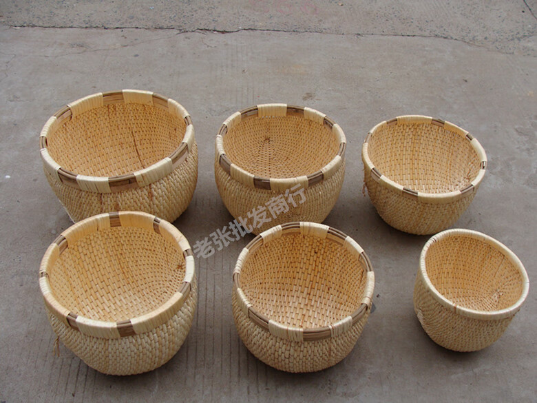 钰怡悉 纯手工柳条笆斗米斗柳条筐民间工艺柳编家用枊筐枊匾栲栳收纳