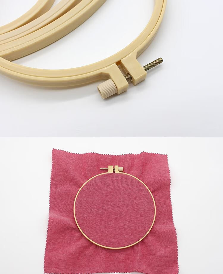 辉客映上绣花撑子十字绣棚圈手工diy刺绣工具圆形戳戳绣绷框架子可调